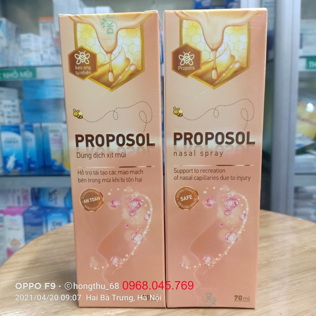 DUNG DỊCH XỊT RỬA MŨI KEO ONG PROPOSOL 70ml