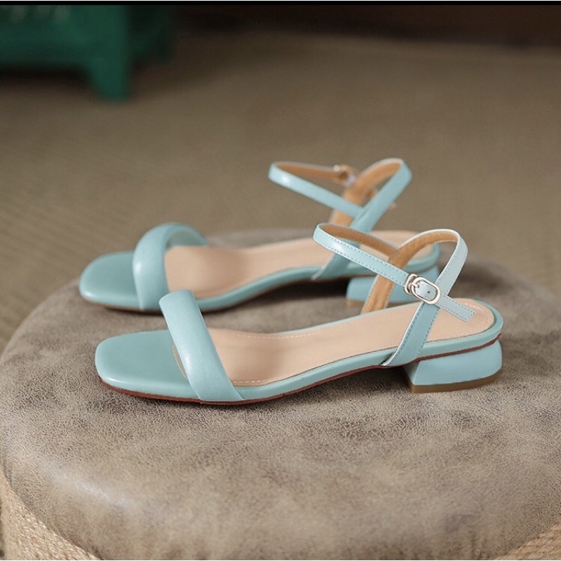 Giày sandal nữ Dily gót vuông quai ngang trẻ trung 3cm-aa0328