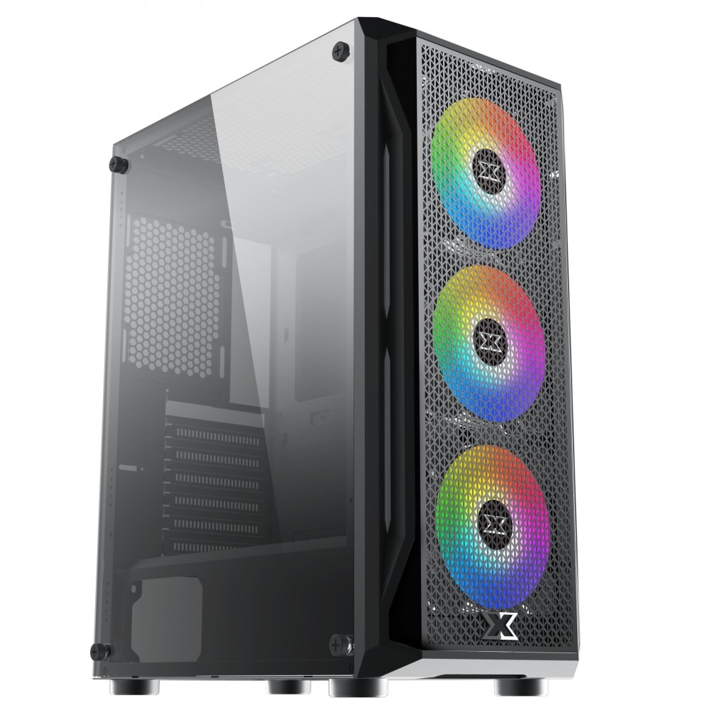 Vỏ case Xigmatek Gaming X 3FX (Mid Tower/Màu Đen) tặng kèm 3fan