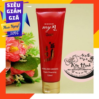 Sữa rửa mặt sâm đỏ Hàn Quốc My Gold  - Trắng da ngăn ngừa mụn và làm mờ vết thâm