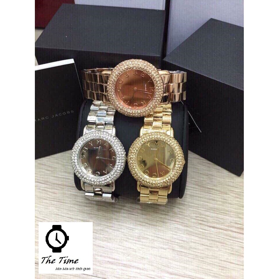 Đồng Hồ Nữ Marc by Marc Jacobs Marci Silver MBM3190 & Gold MBM3191 & Rose Gold MBM3192 Case 36mm. 3ATM