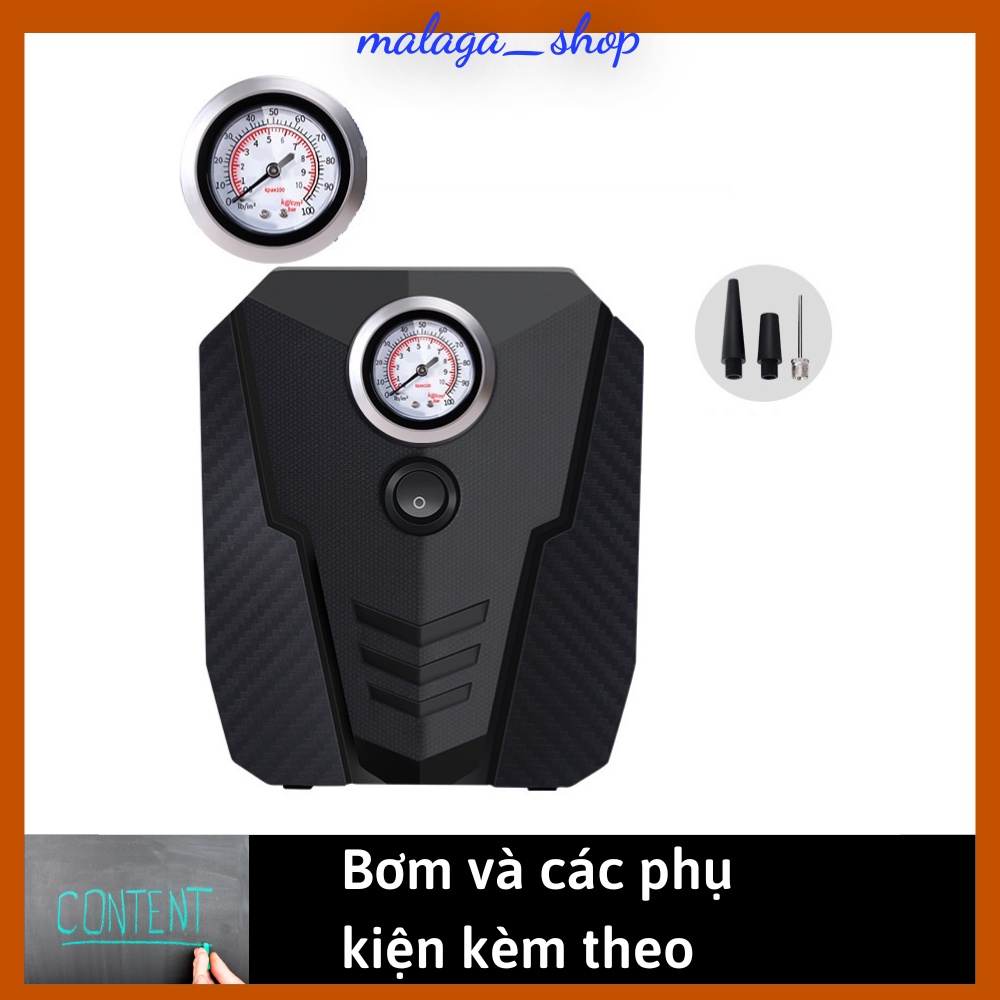 Bơm lốp ô tô xe hơi dùng điện 12V cho xe 5 đến 7 chỗ