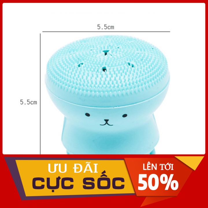 Cọ rửa mặt bạch tuột SHOPSIRO, Bạch tuột rửa mặt giúp làm sạch da loại bỏ bụi bẩn