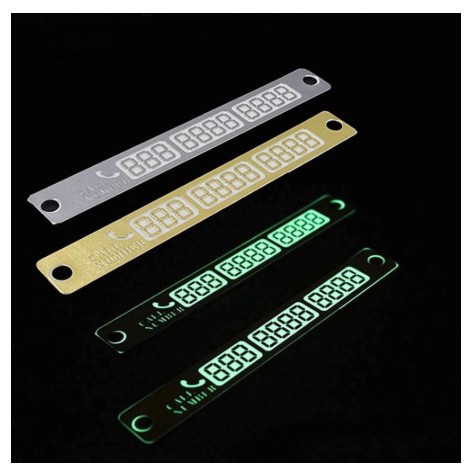 Bảng số điện thoại đỗ xe tạm thời cho xe hơi ô tô tương thích các xe Toyota Vios Innova và Hyundai Accent