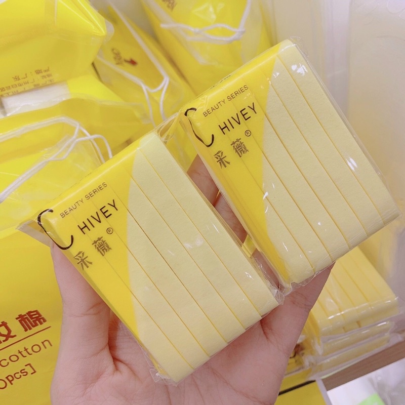 Bông mút rửa mặt 12 miếng Chivey