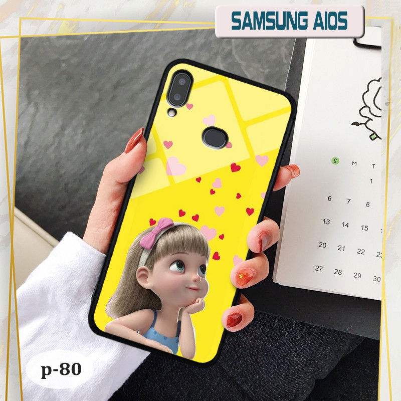 Ốp lưng kính 3D Samsung A10s-cute