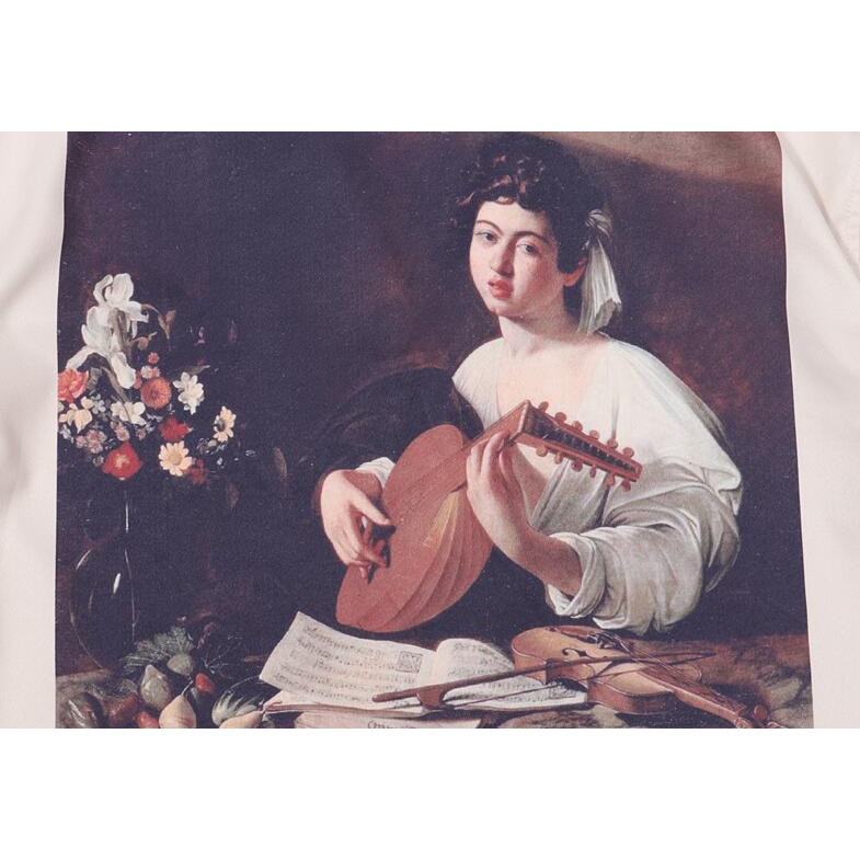 Áo Sơ Mi Tay Ngắn Chất Liệu Cotton In Họa Tiết Thời Trang Unisex