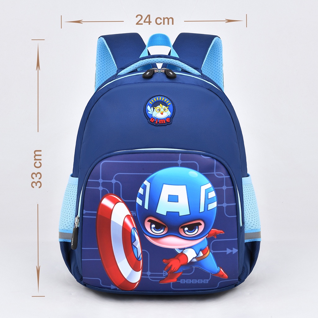 Balo mẫu giáo đến lớp 1 cho bé họa tiết hoạt hình dễ thương