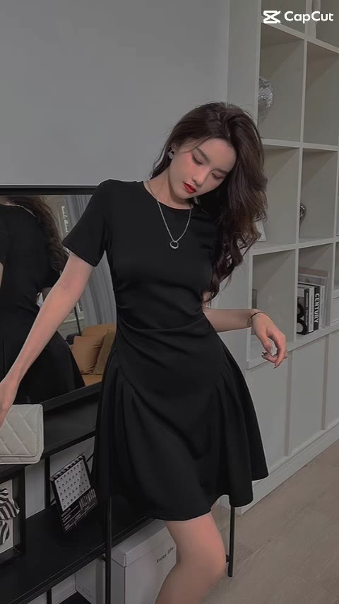 Đầm nữ xinh tay ngắn BODY ôm dáng phong cách sexy Váy nữ xinh body chất liệu Lụa Twill  mềm mại thoáng mát | BigBuy360 - bigbuy360.vn