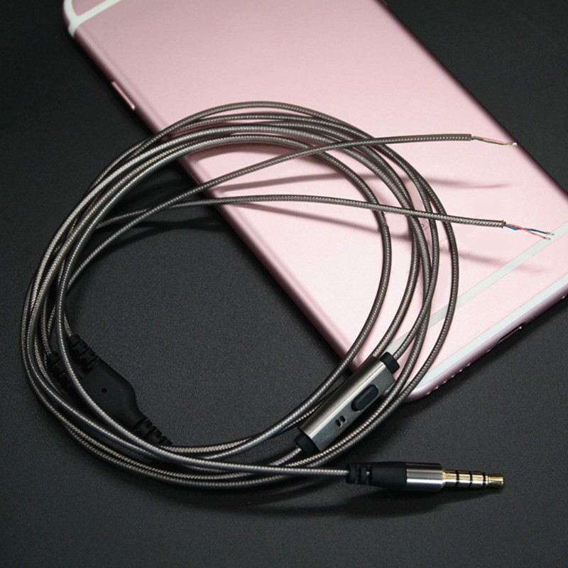Dây cáp tai nghe dài 1.2m có mic để thay thế chất lượng cao
