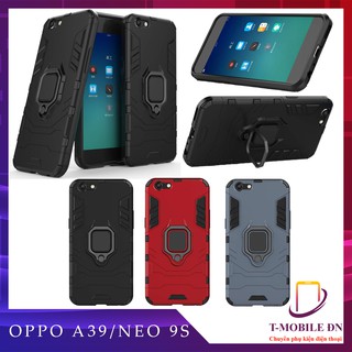 Ốp lưng Oppo A39/ Neo 9s iron man chống sốc kèm nhẫn iring chống xem video bảo vệ camera