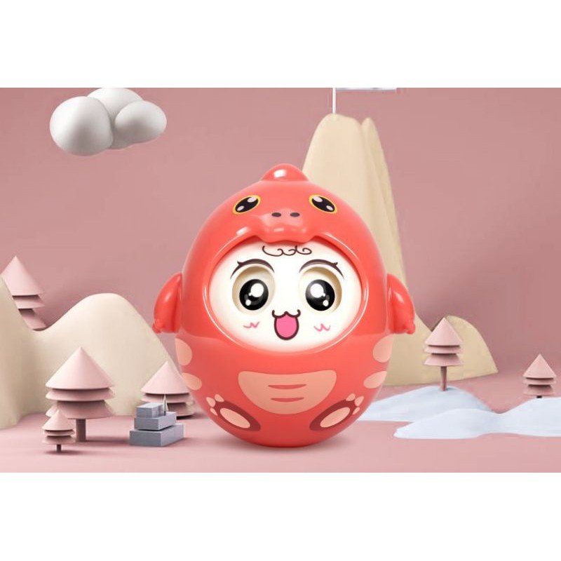 Con Lật Đật Cho Bé Hình Khủng Long Đáng Yêu Phát Nhạc Đồ Chơi Nhựa ABS An Toàn LD05