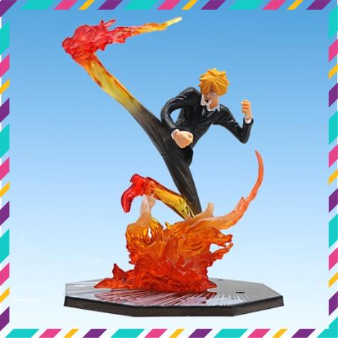 Mô hình One Piece - Băng Hải Tặc Mũ Rơm, Sanji Hắc Cước, Cao 18cm - Tượng Figure One Piece