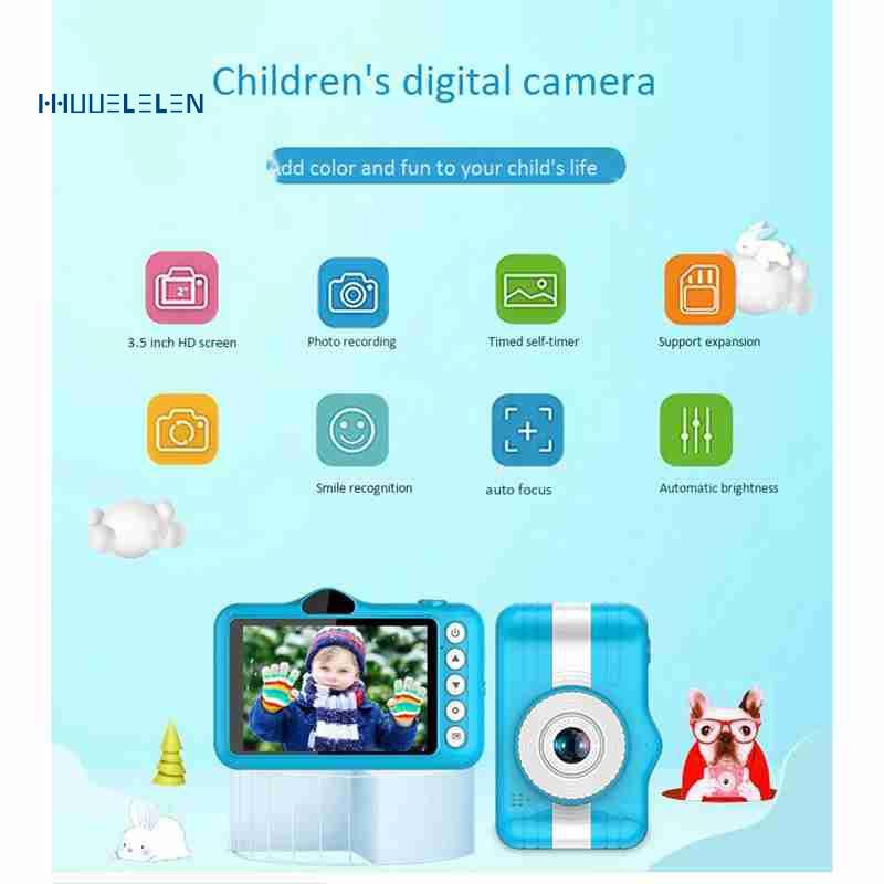 Camera Thể Thao X600 Trẻ Em Màn Hình 3.5 Inch Độ Phân Giải 1080p Hd 1.3 Million Pixels