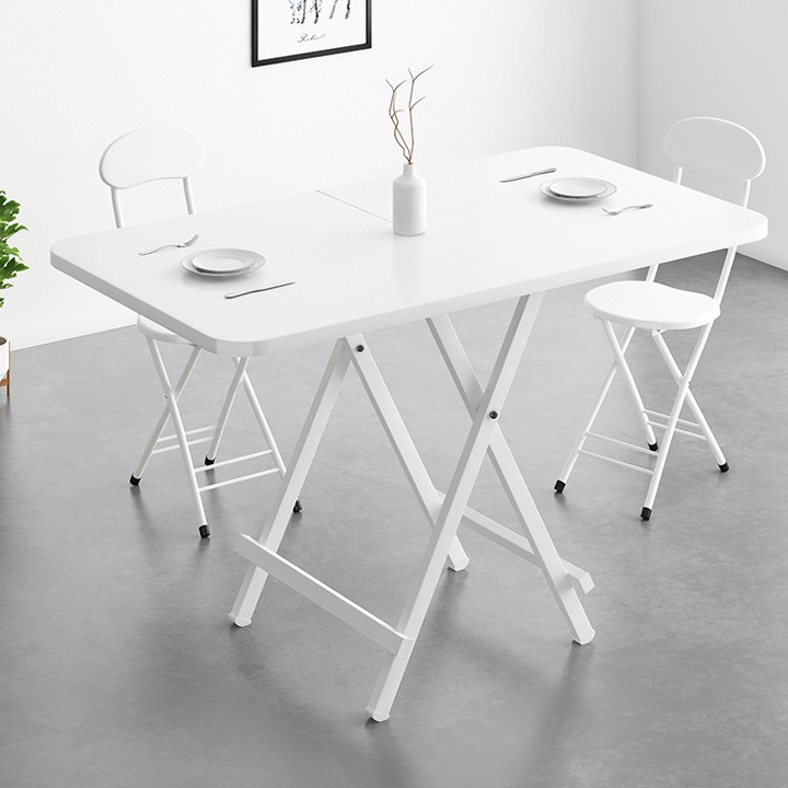 Bộ bàn ăn thông minh gấp gọn đa năng bằng gỗ kèm 4 ghế, có ba kích thước | BigBuy360 - bigbuy360.vn