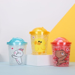 CN2 cốc giữ nhiệt cốc 2 lớp gấu brown ly 2 lớp thỏ cony cốc làm lạnh dễ thương vịt sally 400ml