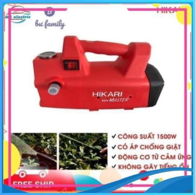 Máy rửa xe mini, Máy xịt rửa cao áp HIKARI HK-H3 - Có áp chống giật + Chống cháy [BH 24 Tháng]