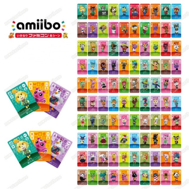 Amiibo animal crossing thẻ xịn dùng cho máy nintendo switch