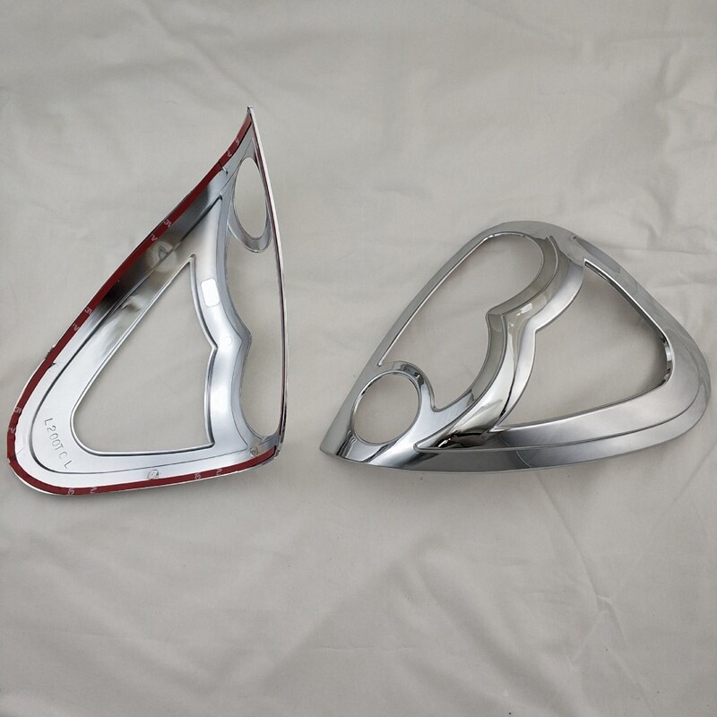 Viền bọc đèn đuôi xe hơi Mitsubishi Triton L200 2005-2011 bằng crom ABS