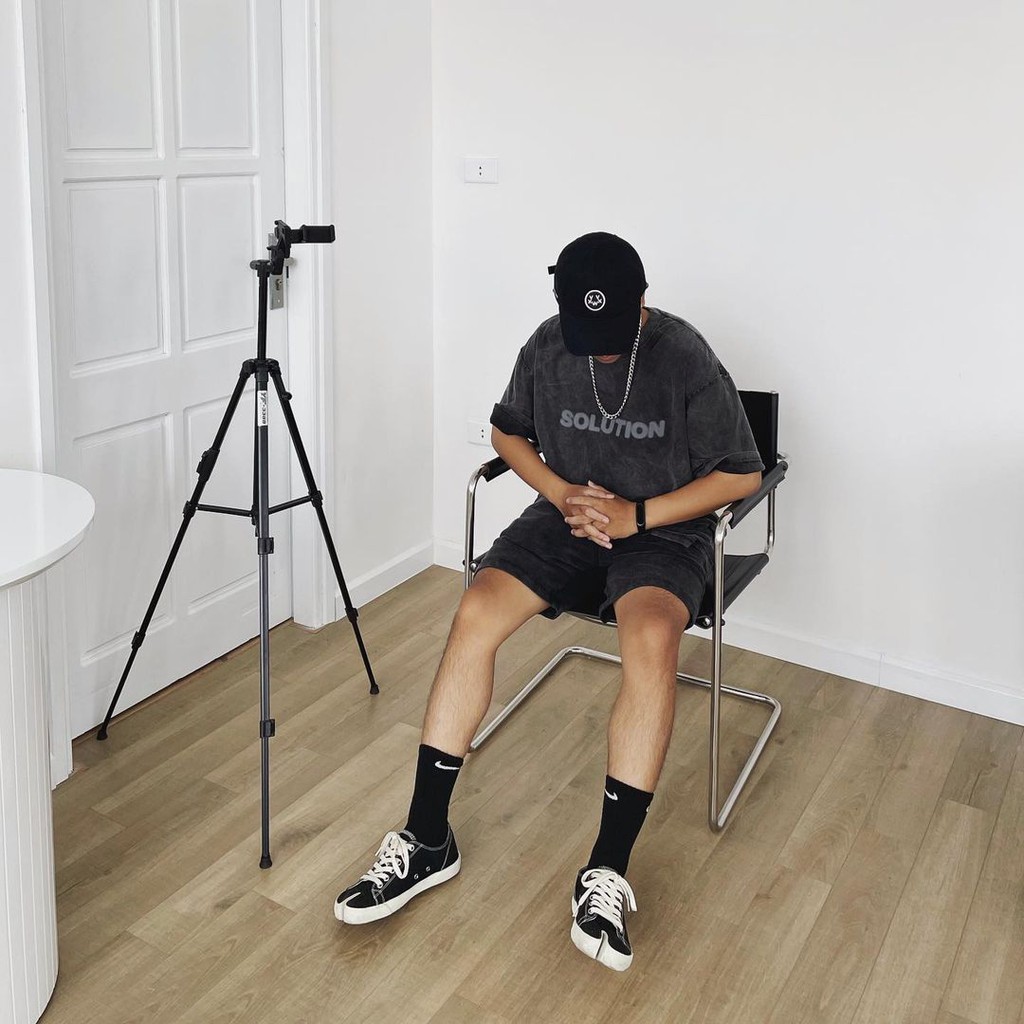 Áo phông unisex wash 2 mặt Solution Candles Studio | BigBuy360 - bigbuy360.vn