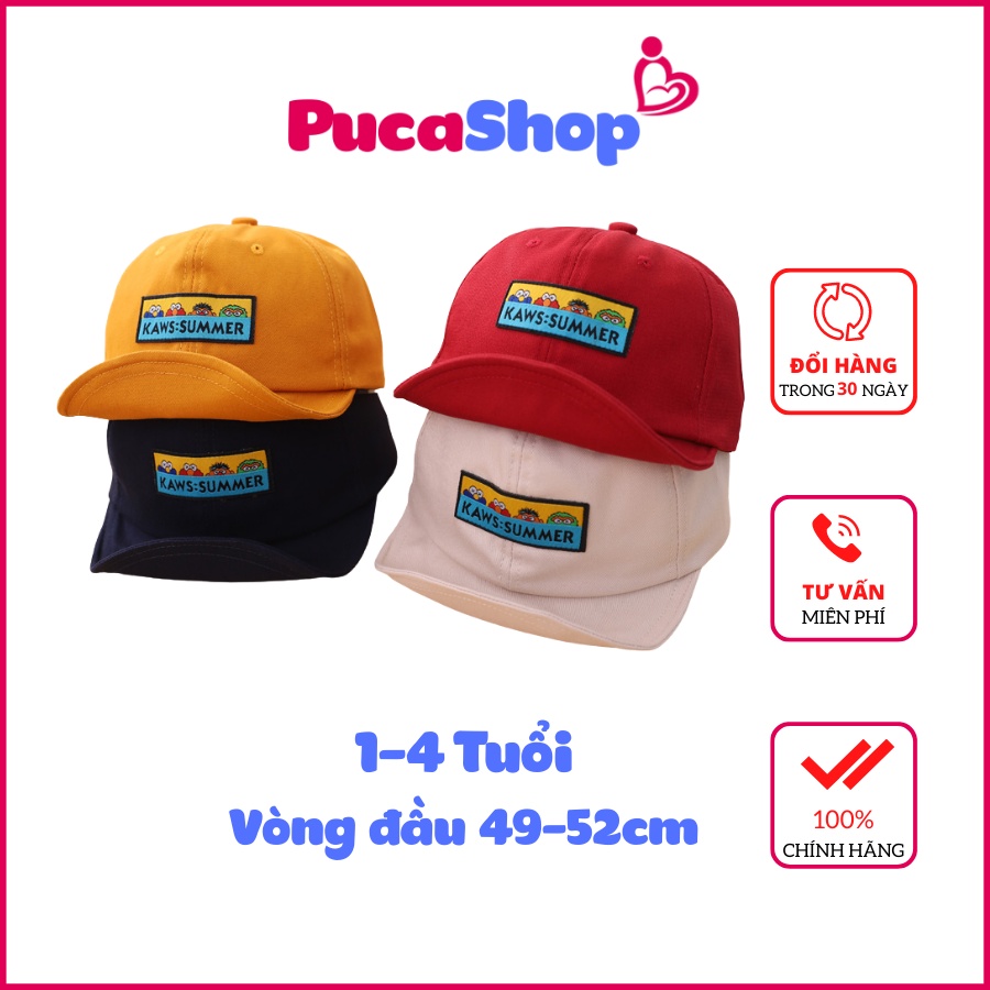 Mũ nón lưỡi trai bê rê cho bé trai bé gái xinh 1-4 Tuổi kiểu trẻ em hàn quốc dễ thương PUCASHOP