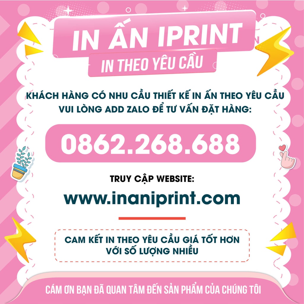 Tag treo quần áo, Mác treo quần áo thời trang - TAG HCG - 4.5X4.5CM - đục lỗ - cán màng mờ - MS: 116