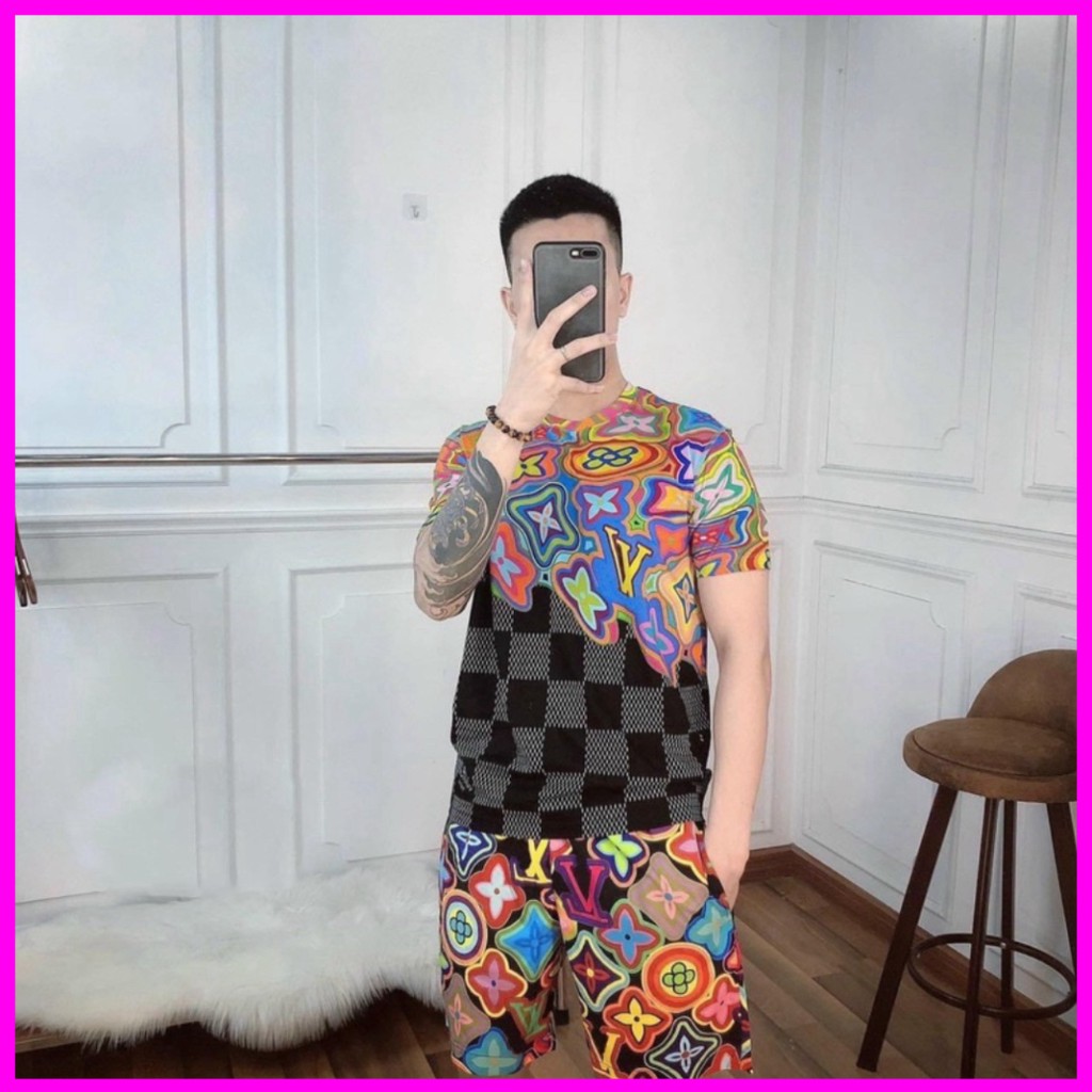 Bộ Nam Bộ thể thao hè iN3D họa tiết | BigBuy360 - bigbuy360.vn