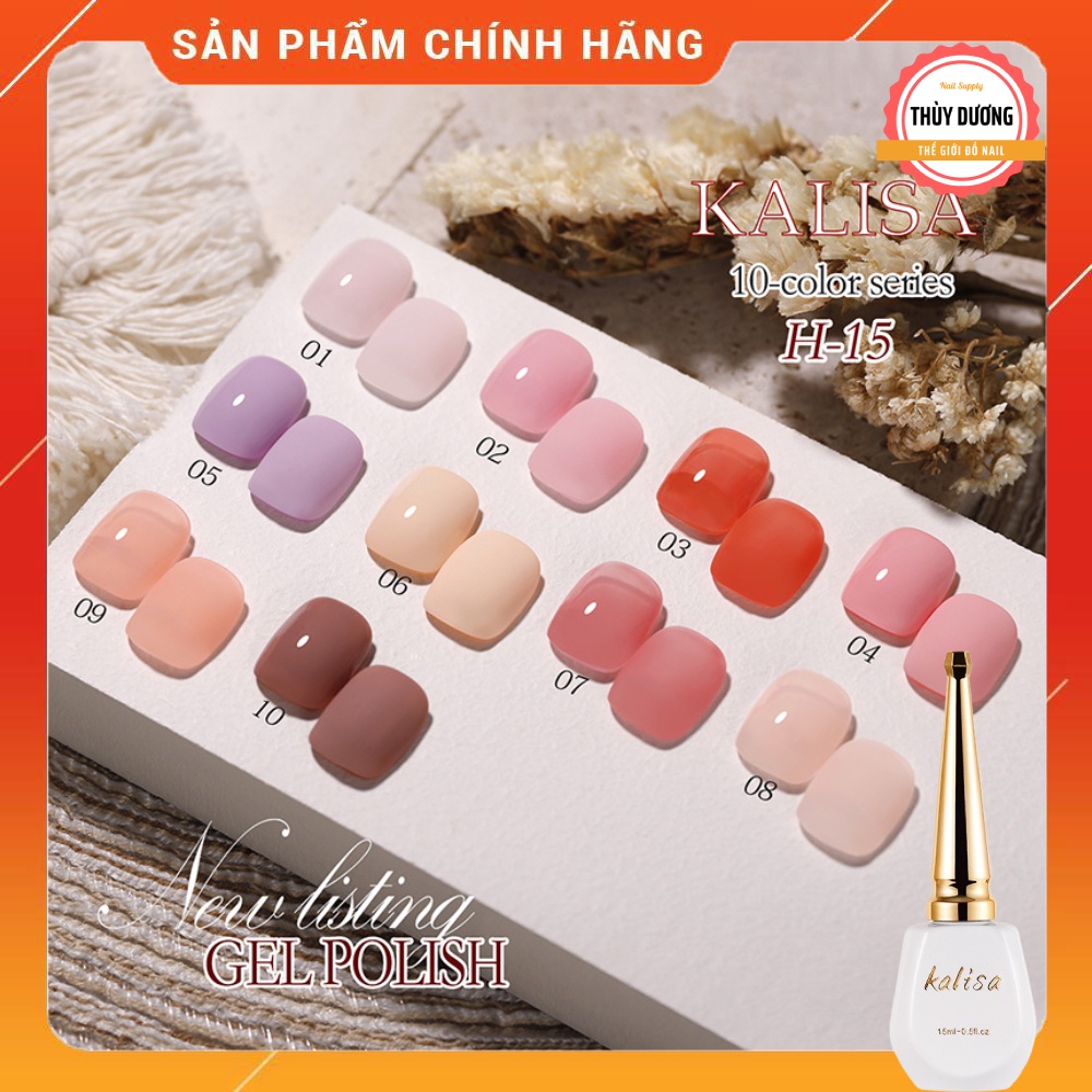 Sơn gel Kalisa cao cấp chính hãng mã H-15 15ml