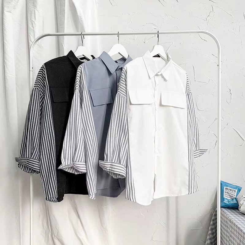 Korean Style Long Sleeve Plaid Shirt For Men