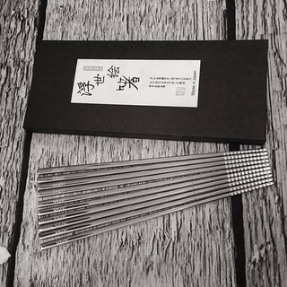 Hộp 5 đôi đũa inox Nhật Bản - Made in Japan