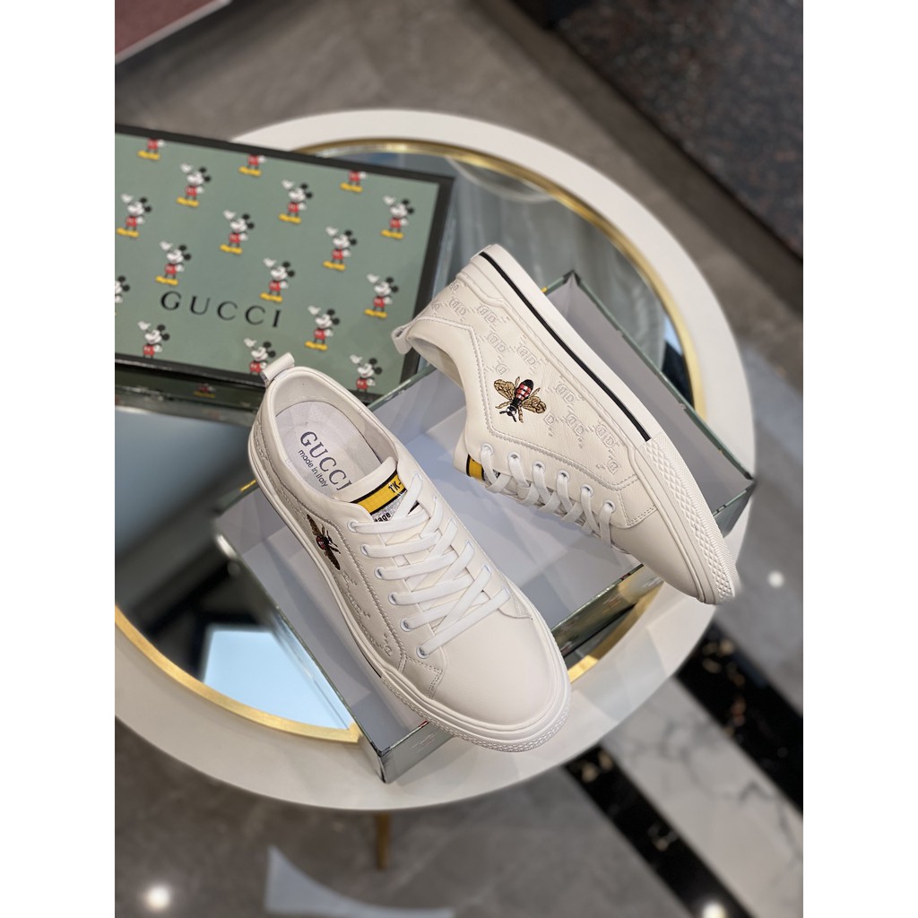 Giày sneakers nam da thật GUCCI GG GC thiêt kế cổ điển nhưng vẫn mang đến sự trẻ trung