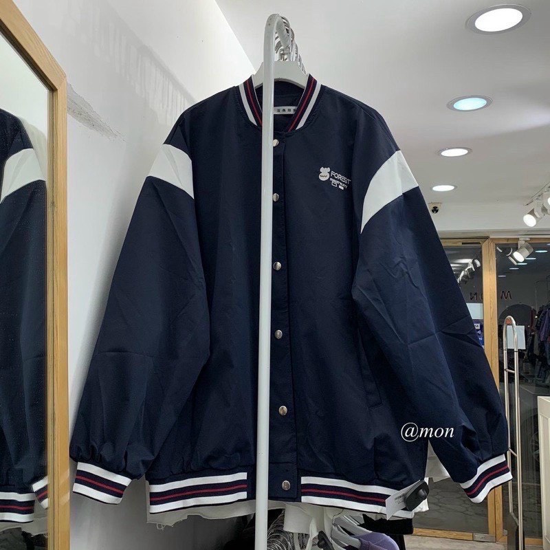 Áo Khoác Dù Nhẹ Unisex 2 Lớp Chống Nắng Đi Mưa Nhẹ In Chữ FOREST phối sọc - TP [NewUnisex]