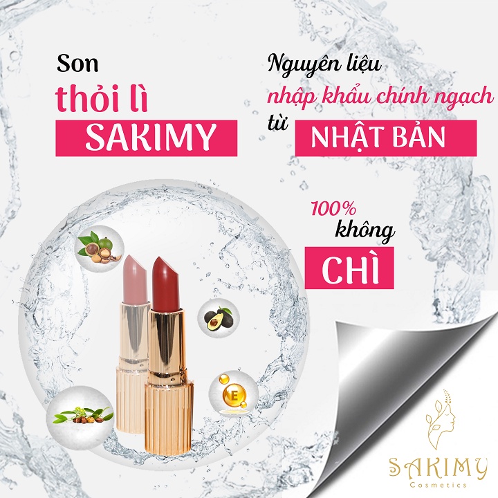 Kem dưỡng trắng da body Sakimy 200gr tặng 1 chai serum kích trắng và 1 cây son thỏi sakimy hàng chính hãng. | BigBuy360 - bigbuy360.vn