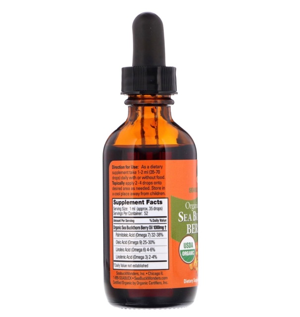 Dầu Hắc Mai Biển Hữu Cơ / Organic Sea Buckthorn