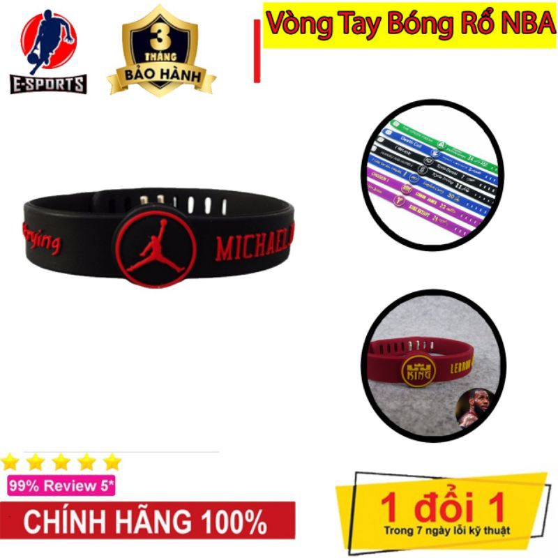 (COMBO 3) Vòng Tay Bóng Rổ NBA - Có khóa điều chỉnh size - Vòng Tay Siêu Sao NBA SIÊU HOT