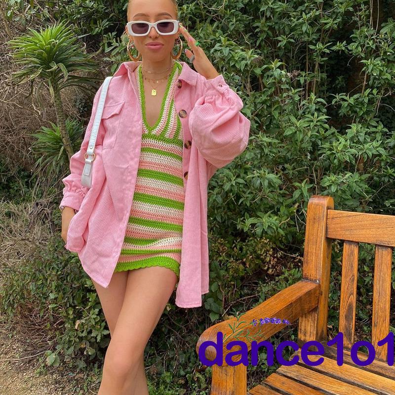 Đầm Đi Biển Cổ V Hở Lưng Quyến Rũ Cho Nữ