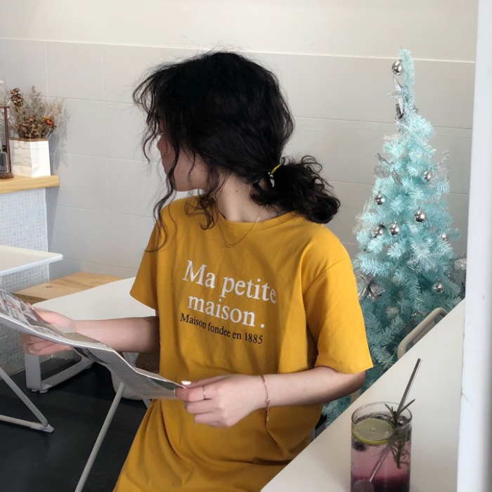 Áo thun tay lỡ form rộng phong cách hàn quốc dành cho nữ