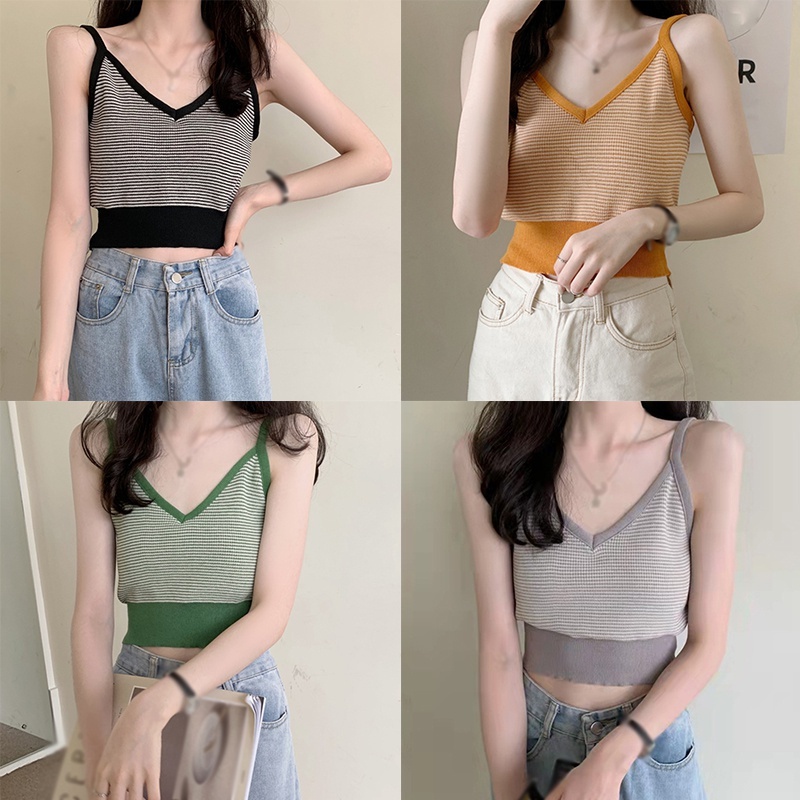 Áo Nữ Không Tay Cổ Chữ V Thời Trang Quyến Rũ