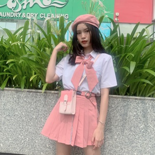 SET HỌC SINH MÀU HỒNG NATTHY STYLE