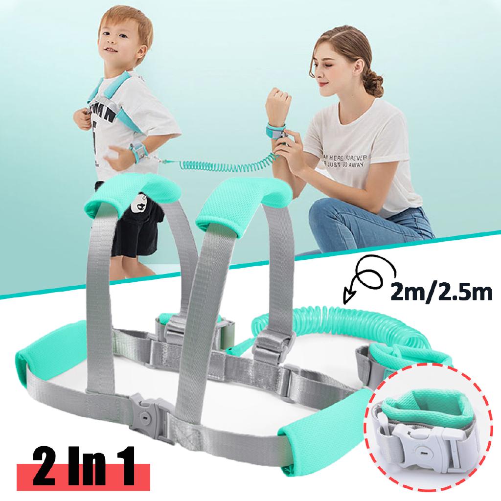 2m/2.5m Toddler Safety Harness Dây đai đeo chống đi lạc cho trẻ em thiết kế tiện lợi