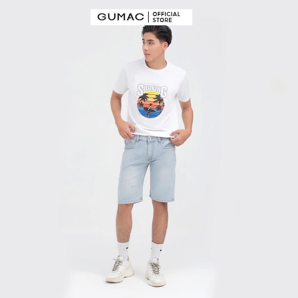 [Mã WABRGUM giảm 10% tối đa 30K đơn 99K] Quần short jean GUMAC QJNB6107