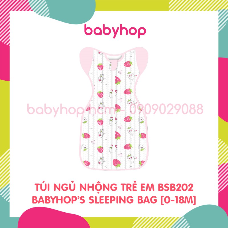 TÚI NGỦ NHỘNG TRẺ EM SƠ SINH BABYHOP BSB (0-18M) (TẶNG KÈM MŨ NGỦ)