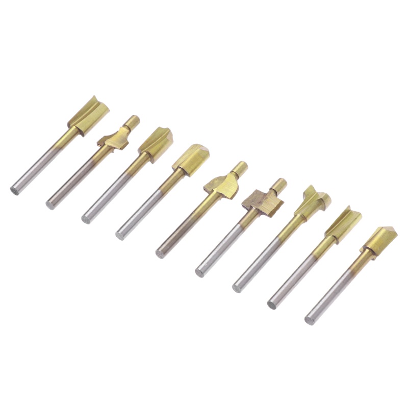 Bộ 10 Mũi Khoan Cắt Titan 1 / 8 &quot;Sha