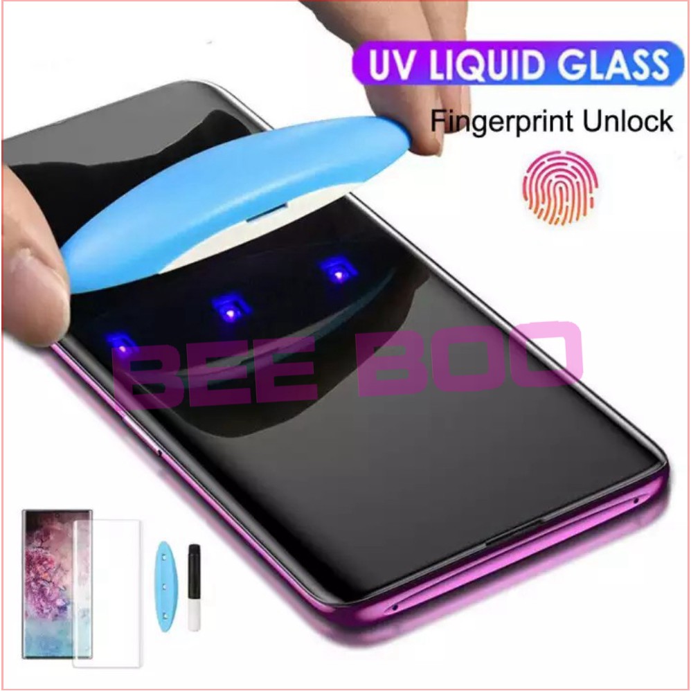 Kính cường lực Samsung Note 10, Note 10 Plus- Full màn keo UV loại xịn [PHỤ KIỆN BEEBOO]