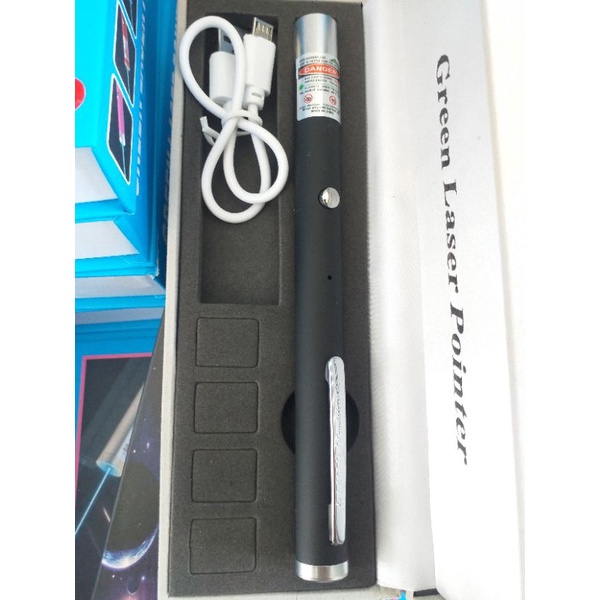 Bút laser công trình tia xanh lá sạc usb nhỏ gọn