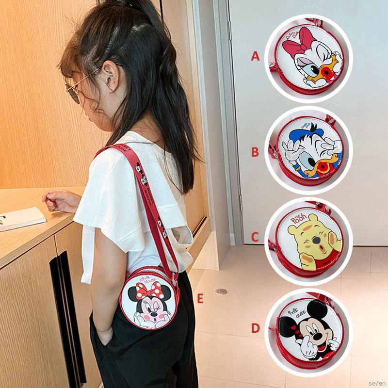 Túi Đeo Chéo Thiết Kế Hình Chuột Mickey Dễ Thương Thời Trang Dành Cho Nữ Se7En