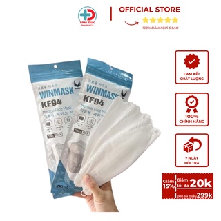 Combo 5 túi 50 cái - khẩu trang y tế kf94 winmask