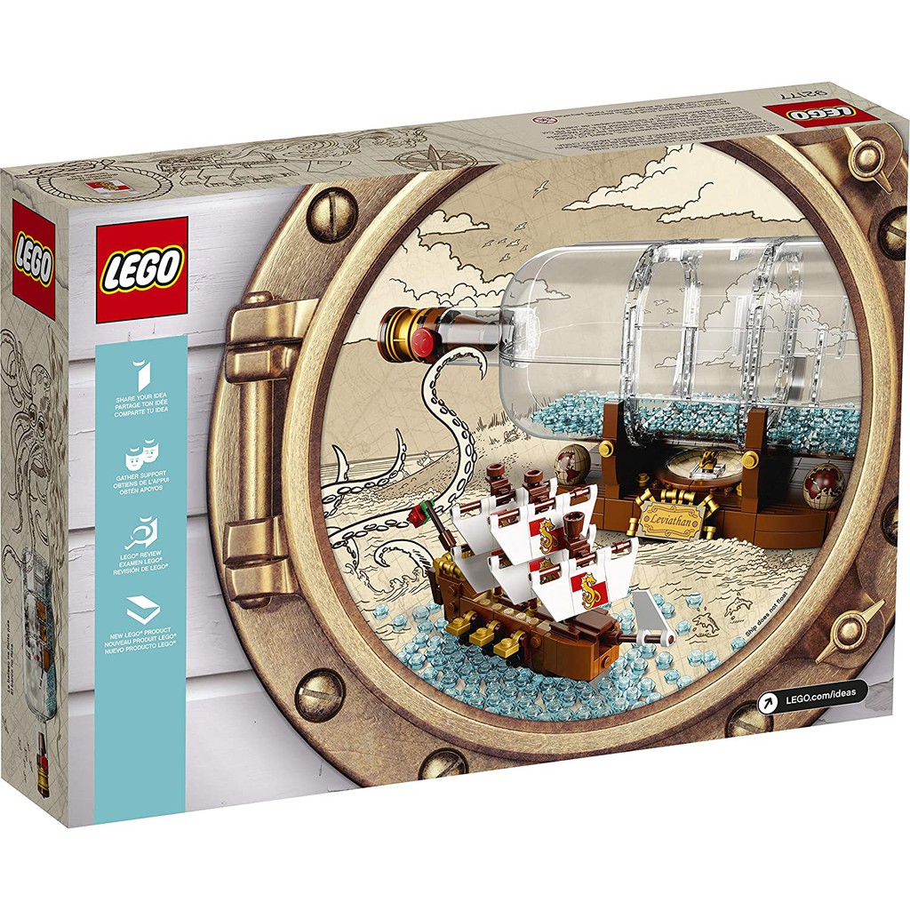[Có sẵn] 92177 / 21313 Lego Ideas Ship in a Bottle - Thuyền trong chai thủy tinh