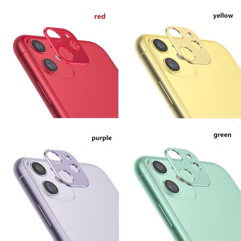 VIỀN KIM LOẠI BẢO VỆ CAMERA DÀNH CHO IP 6/6S 6/6S+ 7/8 7/8+ X XR XSMAX 11 11PRO 11PROMAX