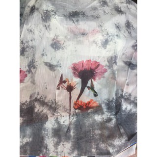 Vải organza xước